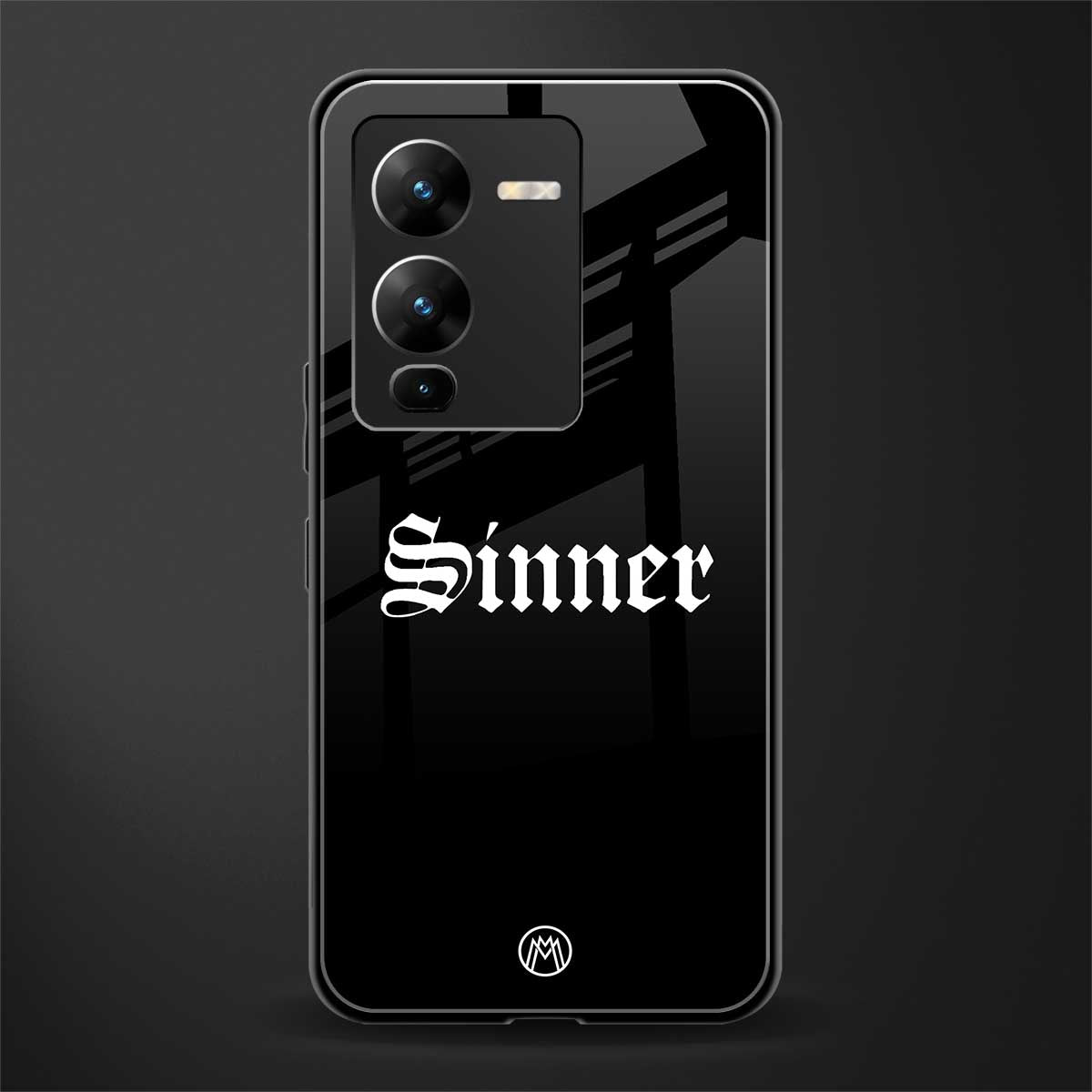 sinner back phone cover | glass case for vivo v25 pro 5g