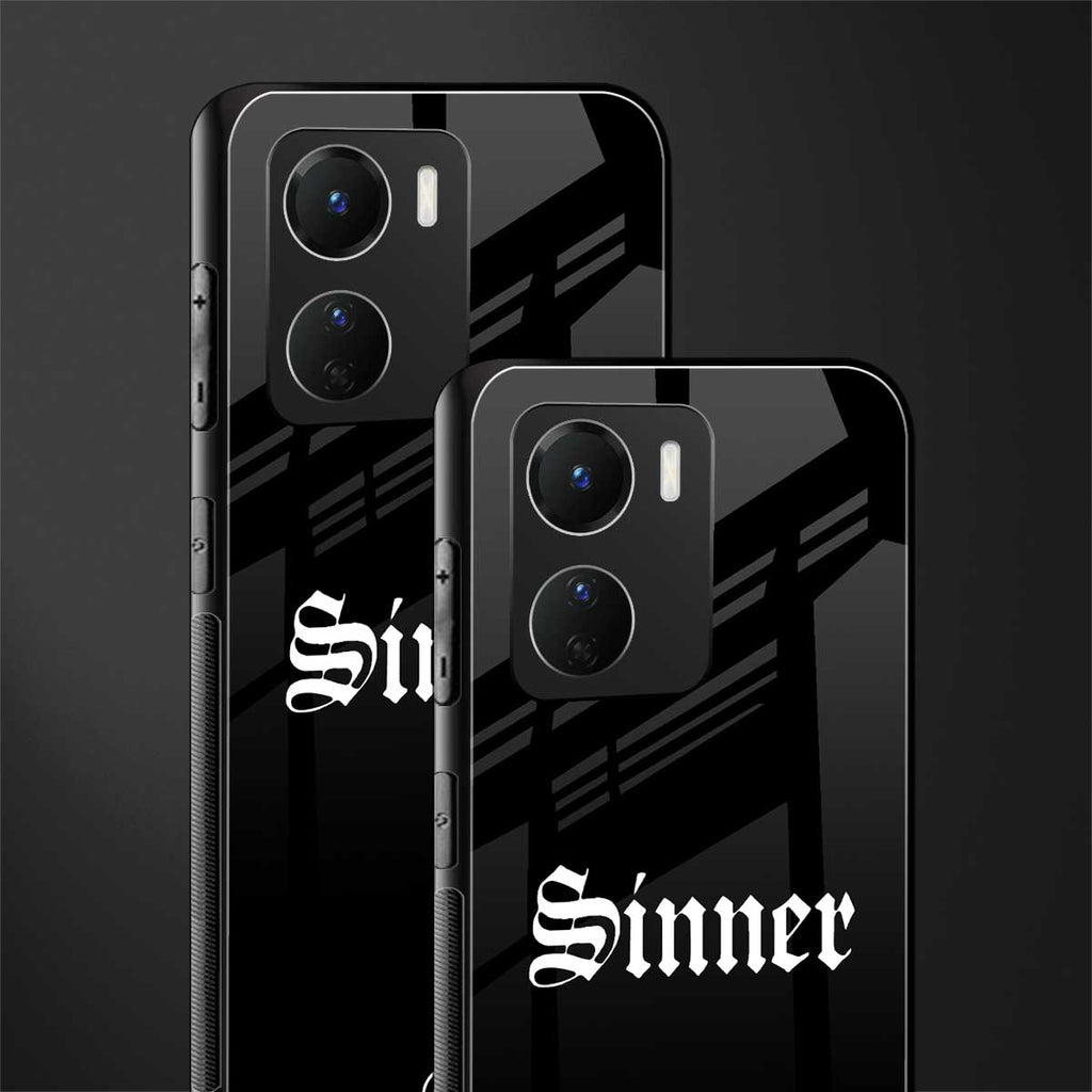 sinner back phone cover | glass case for vivo y16