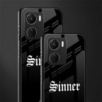sinner back phone cover | glass case for vivo y16