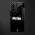 sinner back phone cover | glass case for vivo y16