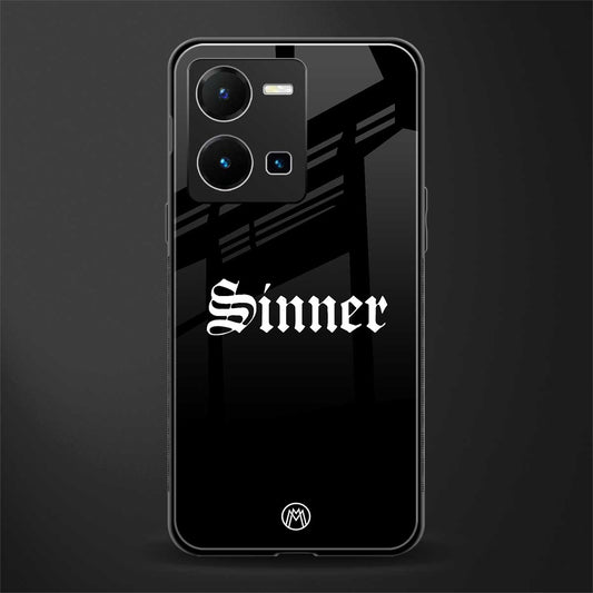 sinner back phone cover | glass case for vivo y35 4g