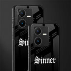 sinner back phone cover | glass case for vivo y22