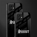 sinner back phone cover | glass case for samsung galaxy a04