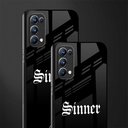 sinner back phone cover | glass case for oppo reno 5