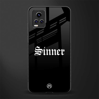 sinner back phone cover | glass case for vivo v21e 4g