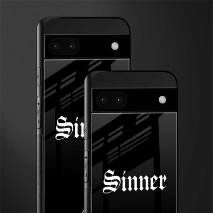 sinner back phone cover | glass case for google pixel 6a