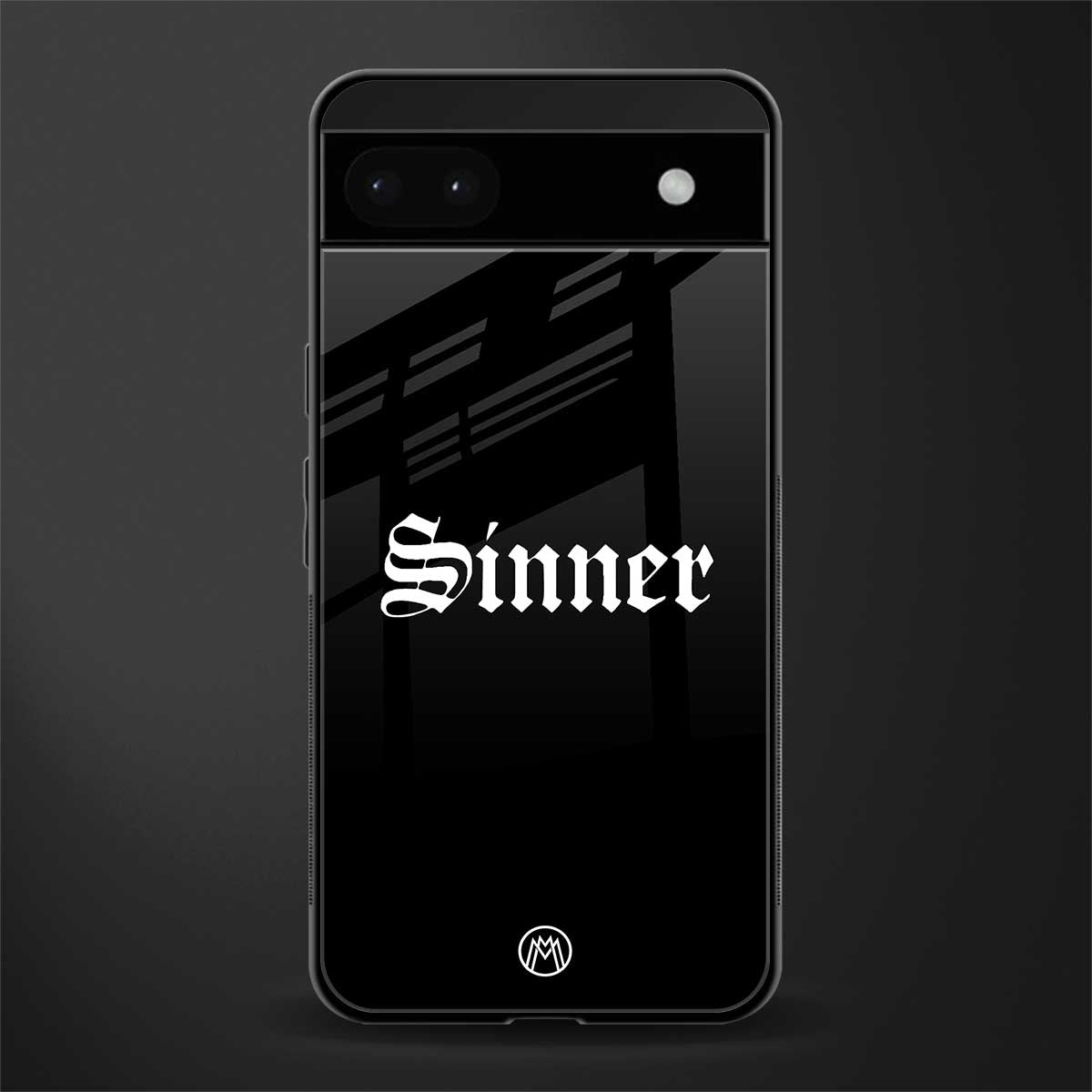 sinner back phone cover | glass case for google pixel 6a