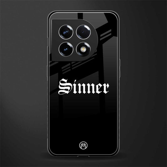 sinner back phone cover | glass case for oneplus 11