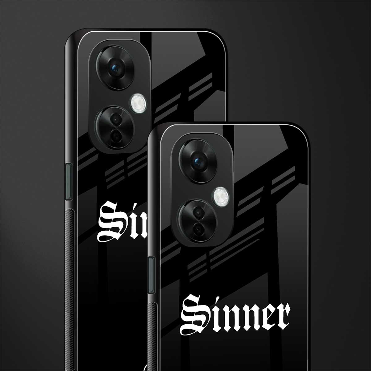 sinner back phone cover | glass case for oneplus nord ce 3 lite