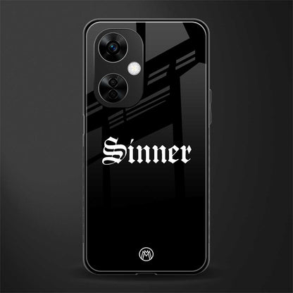 sinner back phone cover | glass case for oneplus nord ce 3 lite