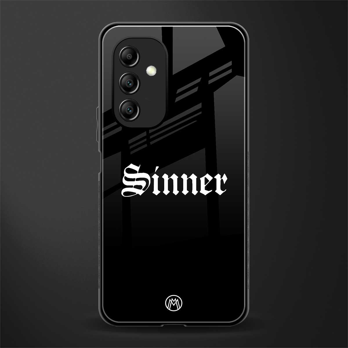 sinner back phone cover | glass case for samsung galaxy a14 5g