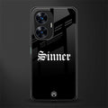 sinner back phone cover | glass case for realme c55