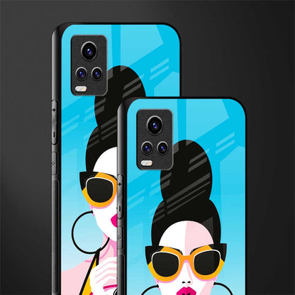 sippin queen back phone cover | glass case for vivo y73