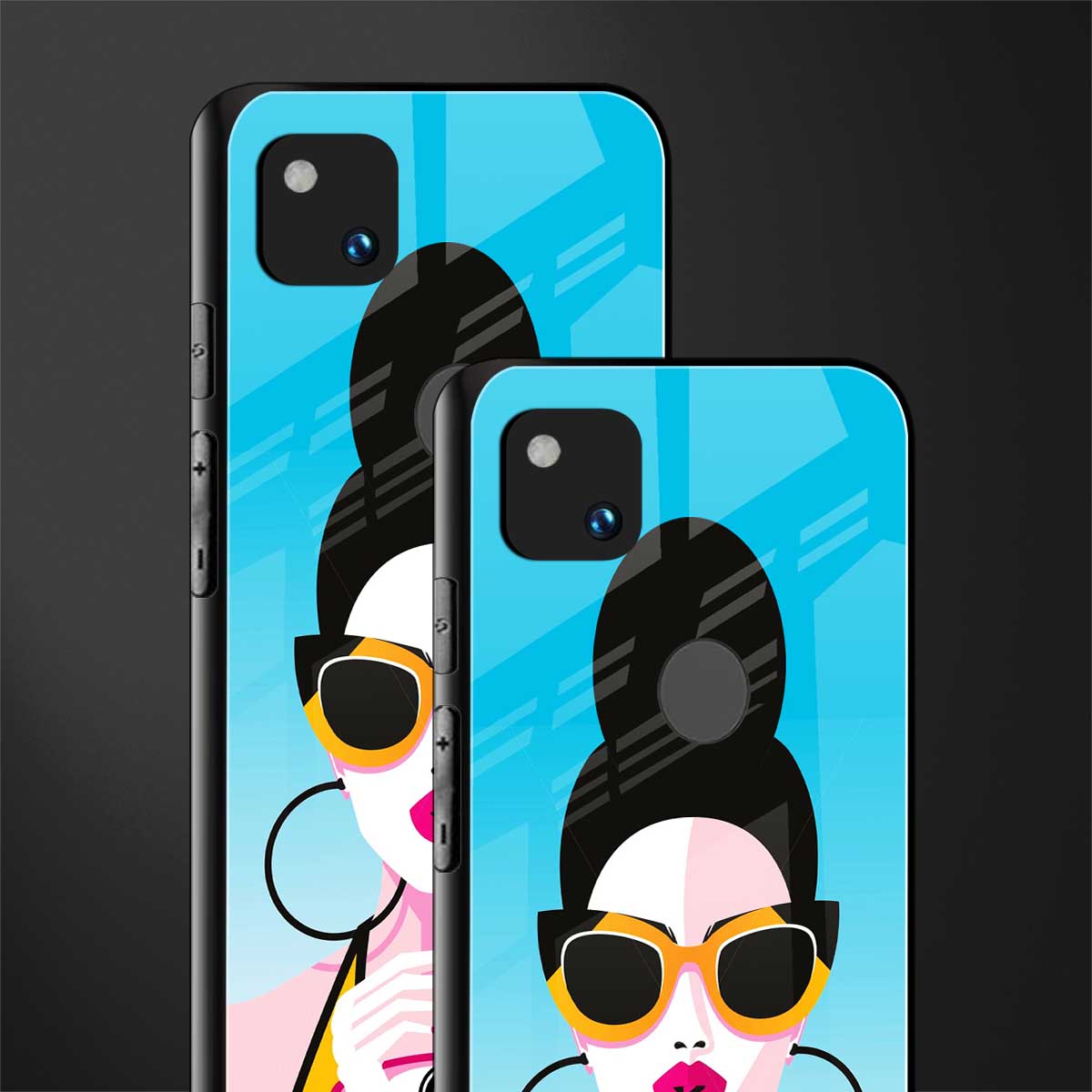 sippin queen back phone cover | glass case for google pixel 4a 4g