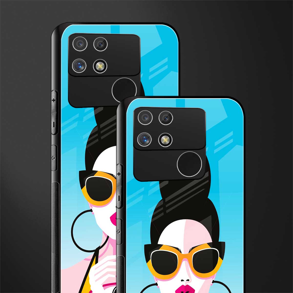 sippin queen back phone cover | glass case for realme narzo 50a