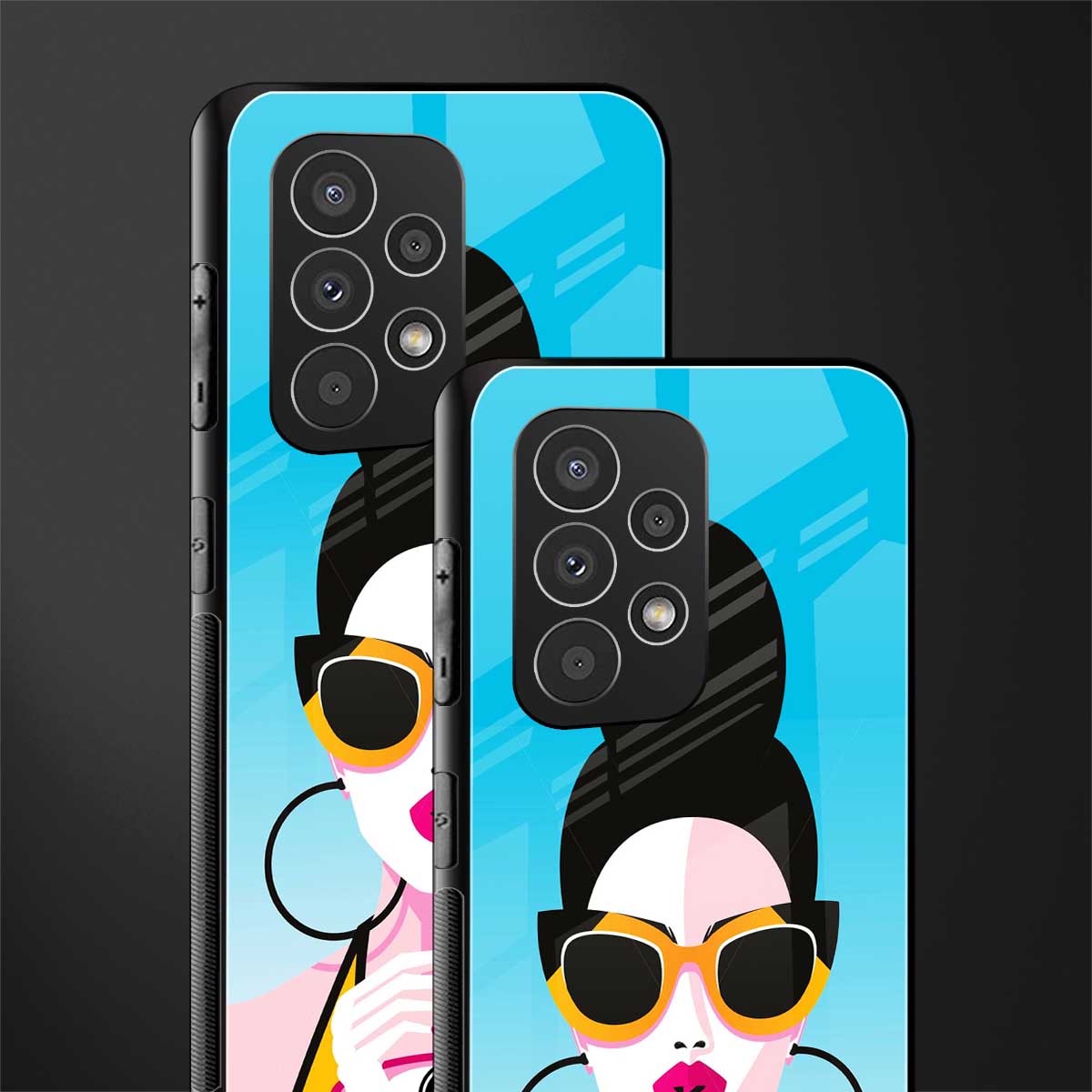 sippin queen back phone cover | glass case for samsung galaxy a73 5g