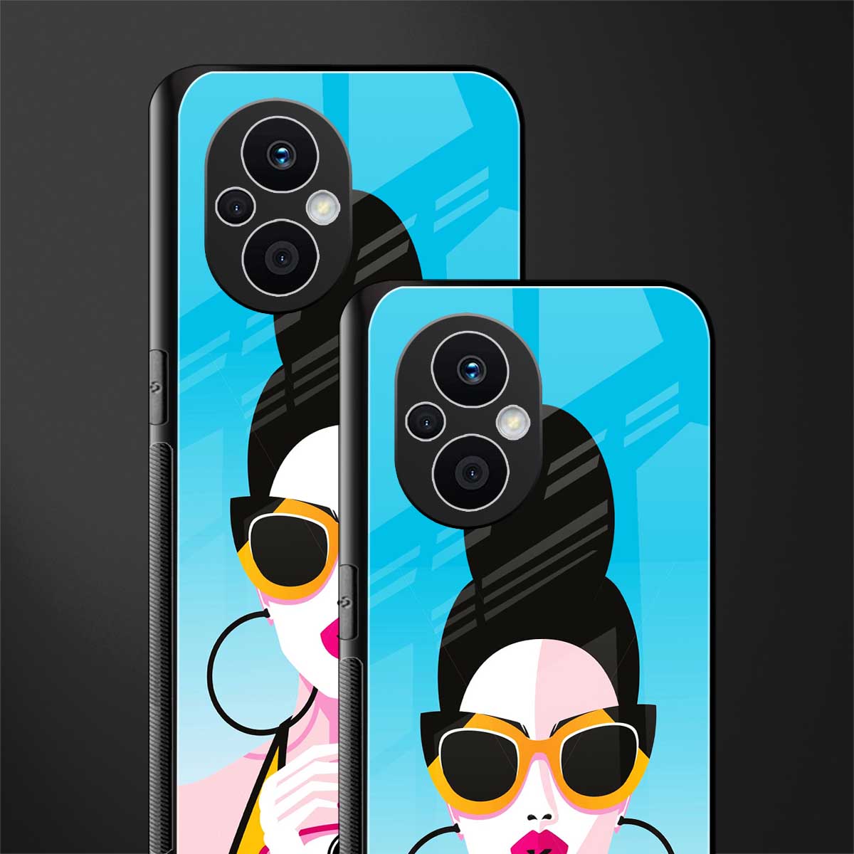 sippin queen back phone cover | glass case for oppo f21 pro 5g