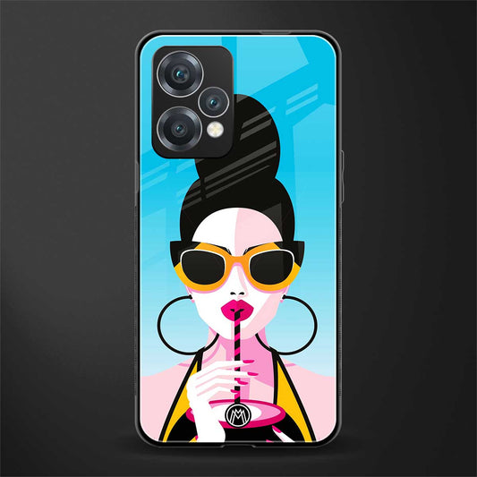 sippin queen back phone cover | glass case for oneplus nord ce 2 lite 5g