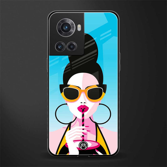 sippin queen back phone cover | glass case for oneplus 10r 5g