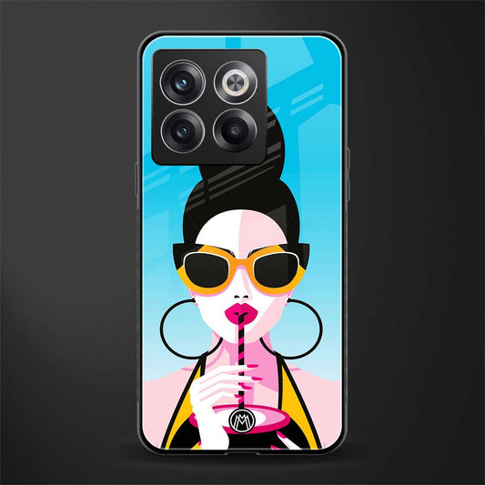 sippin queen back phone cover | glass case for oneplus 10t