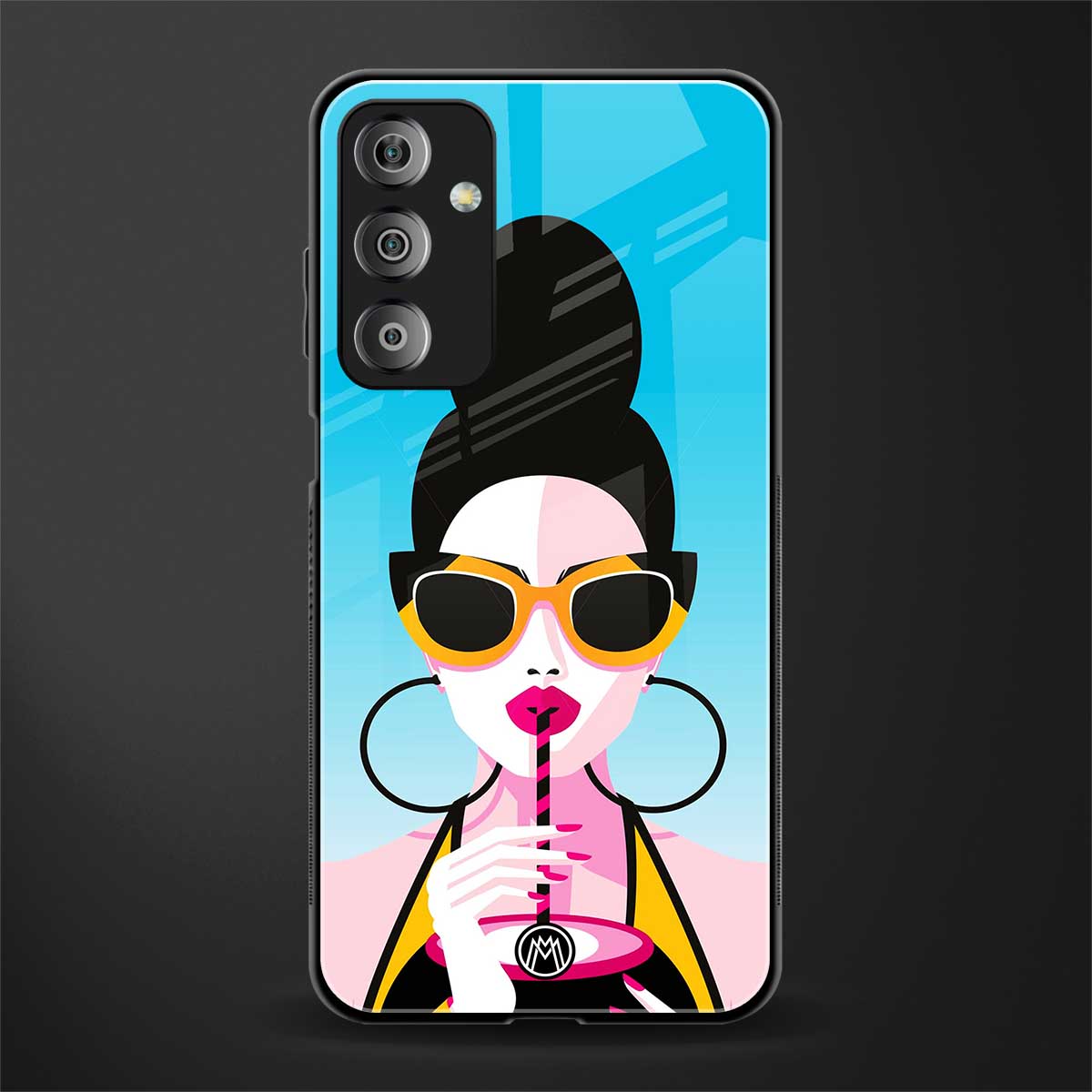 sippin queen back phone cover | glass case for samsung galaxy f23 5g