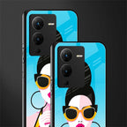 sippin queen back phone cover | glass case for vivo v25 pro 5g