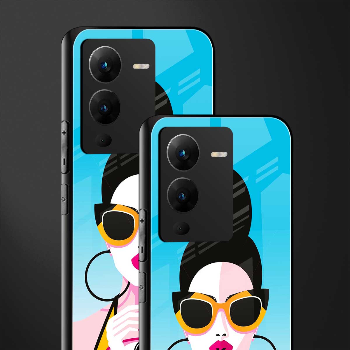 sippin queen back phone cover | glass case for vivo v25 pro 5g