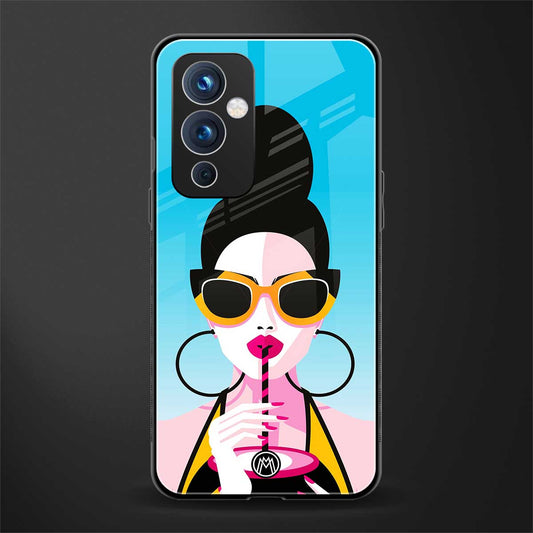 sippin queen back phone cover | glass case for oneplus 9