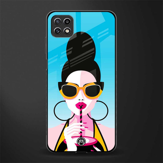 sippin queen back phone cover | glass case for samsung galaxy f42
