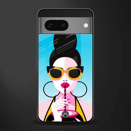 sippin queen back phone cover | glass case for google pixel 7