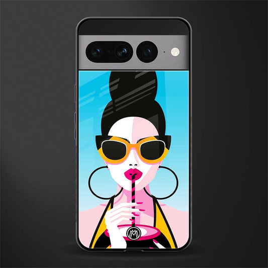sippin queen back phone cover | glass case for google pixel 7 pro