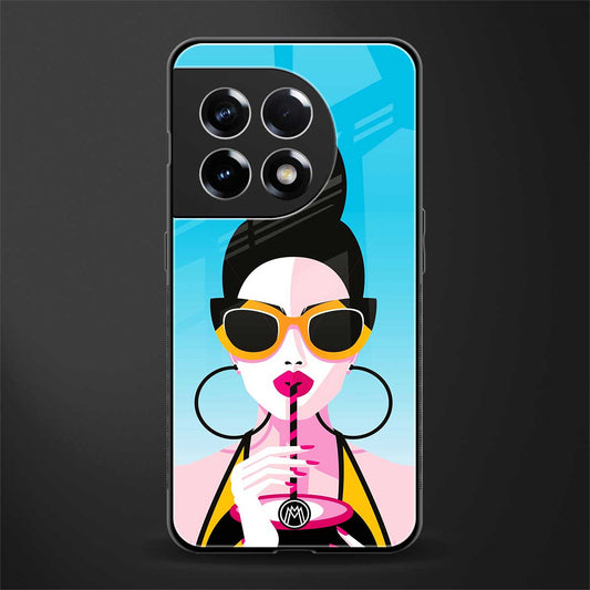 sippin queen back phone cover | glass case for oneplus 11r