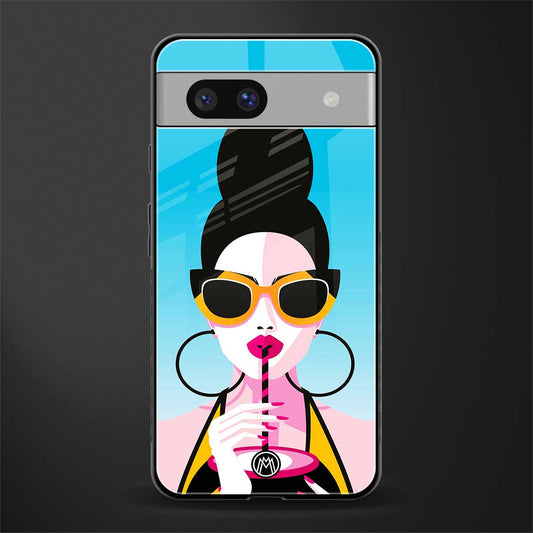 sippin queen back phone cover | glass case for Google Pixel 7A