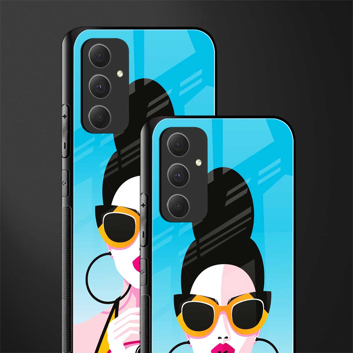 sippin queen back phone cover | glass case for samsung galaxy a54 5g