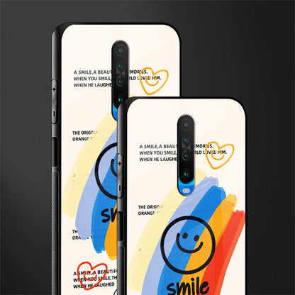 smile colourful glass case for poco x2 image-2