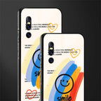 smile colourful glass case for vivo v15 pro image-2