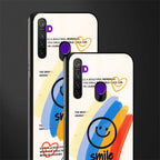 smile colourful glass case for realme 5i image-2