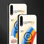 smile colourful glass case for samsung galaxy a50s image-2