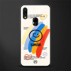 smile colourful glass case for redmi note 7s image