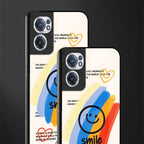 smile colourful glass case for oneplus nord ce 2 5g image-2