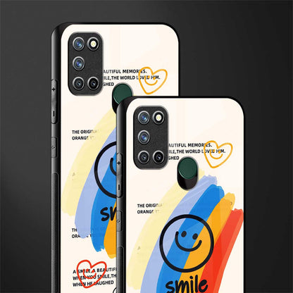 smile colourful glass case for realme 7i image-2