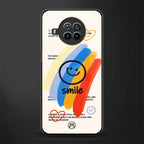 smile colourful glass case for mi 10i image