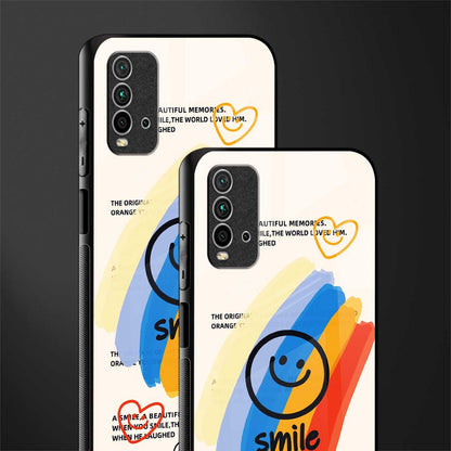 smile colourful glass case for redmi 9 power image-2