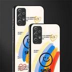 smile colourful glass case for samsung galaxy a32 4g image-2