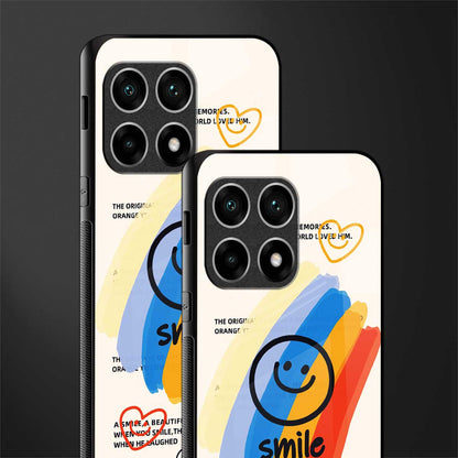 smile colourful glass case for oneplus 10 pro 5g image-2