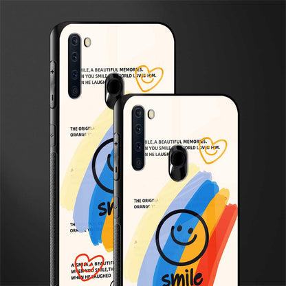 smile colourful glass case for samsung a21 image-2