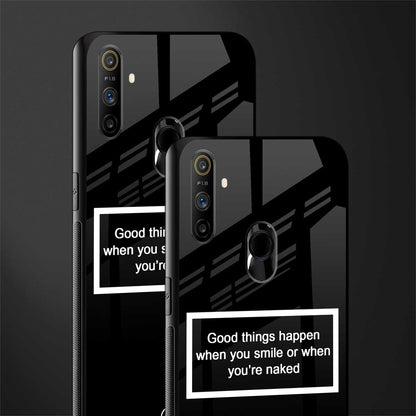 smile or naked black glass case for realme narzo 20a image-2
