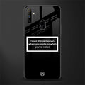 smile or naked black glass case for realme narzo 10a image