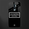 smile or naked black glass case for oppo reno 2f image