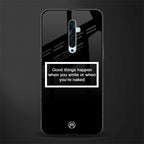 smile or naked black glass case for oppo reno 2f image